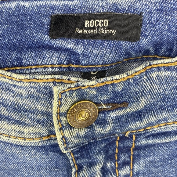 True Religion 'Rocco' Relaxed Skinny Denim Jeans in a Light Wash (36W x 34L) - Picture 5 of 10